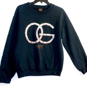 “OBEY WORLDWIDE” UNISEX SWEATSHIRT SIZE S  EUC